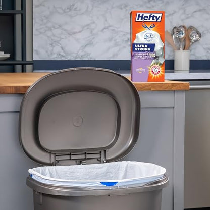 Hefty Ultra Strong Tall Kitchen Trash Bags, Lavender & Sweet Vanilla Scent, 13 Gallon, 40 Count - size: 40 Count (Pack of 1)