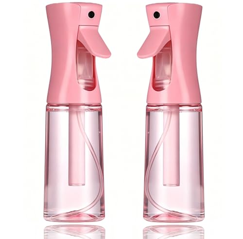 Spray Bottle For Hair,Continuous Spray Bottle, Empty Spray Bottles – Recycled Hair Misting Sprayer for Styling, Cleaning, Plants, Barbers (Pink) - color: Pink