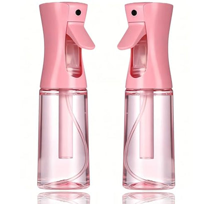 Spray Bottle For Hair,Continuous Spray Bottle, Empty Spray Bottles – Recycled Hair Misting Sprayer for Styling, Cleaning, Plants, Barbers (Pink) - color: Pink