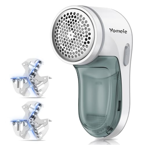 Fabric Shaver, Electric Lint Remover for Clothes & Furniture, Sweater Shaver & Pilling Remover, Depiller wtih 2 Extra Blades Included, Lint Shaver for Clothing - Battery Operated - color: Gray, size: Battery Operated