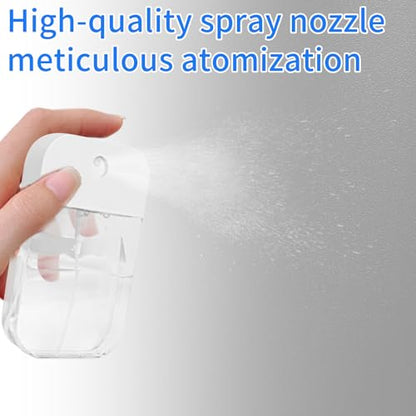 4 PCS Clear Spray Bottles, Portable Card Spray Bottles, 50 ML Refillable Plastic Perfume Atomizer Vials, Suitable Perfume, moisturizing water, hand sanitizer - color: 50ML 4 Pcs