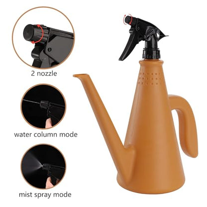 Adjustable Pressure Bottle with Nozzle Heavy Duty Construction & Compact Size for Garden Garden Sprayed Bottle - color: Brown
