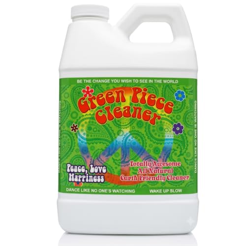 Green Piece® Cleaner – Made in USA - Great on Glass - Cleans tar and resin – 64 Oz (Half Gallon) - style: 64 OZ (Half Gallon)