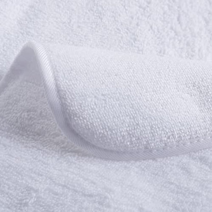 POLYTE Premium Lint Free Microfiber Washcloth Face Towel, 13 x 13 in, Set of 6 (White) - color: White