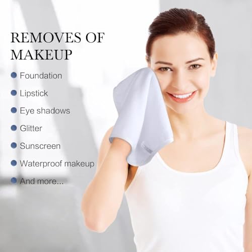 SINLAND Microfiber Facial Cloths Fast Drying Washcloth 12inch x 12inch Absorbent Face Wash Cloth Soft Makeup Remover Cloths - color: Whitex12, size: 12x12 Inch