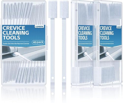 Lumkew 60Pcs Crevice Cleaning Tools, Disposable Toilet Brush for Narrow Gaps, Small Cleaning Brushes for Small Spaces for Bathroom, Kitchen, Household - size: 60pcs