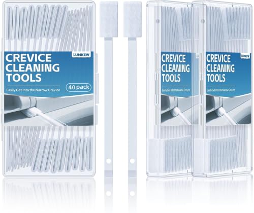 Lumkew 60Pcs Crevice Cleaning Tools, Disposable Toilet Brush for Narrow Gaps, Small Cleaning Brushes for Small Spaces for Bathroom, Kitchen, Household - size: 60pcs