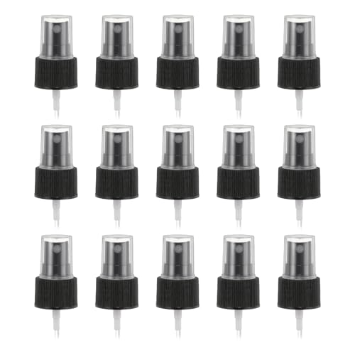 uxcell Spray Top 50Pcs 24/410 Plastic Fine Mist Reusable Replacement Black | Spray Bottle Pump Plastic Top Reusable Replacement for Cosmetic Perfume and Body Sprays Bottle - color: Black, size: 24/410