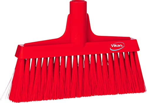 Remco 9 1/2 in Sweep Face Broom Head, Soft, Synthetic, Red 31044-1 Each
