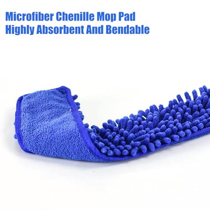 Shkalacar Ceiling Fan Cleaner Duster, RV Awning Mop with Bendable Pad Extension Pole, Circle Shape Microfiber Reusable Duster & Flexible Brush for Cleaning Home Camper Trailer Truck