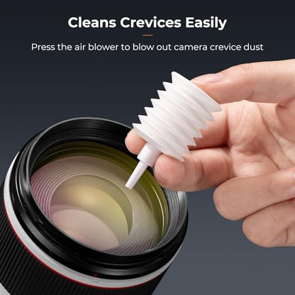 K&F CONCEPT 20-in-1 Keyboard Cleaning Kit Laptop Cleaner, Multifunctional Electronic Device Cleaning Tool, for iPhone AirPods MacBook iPad, Camera PC Monitor Earbud TV Tablet Screens