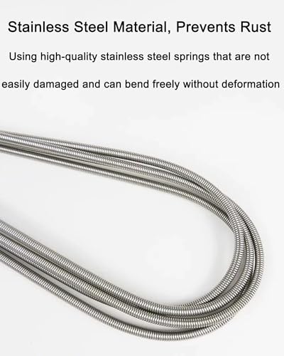 Flexible Long Drain Brush 67in Nylon Cleaner Double Ended Hose Tube Stainless Steel Pipe Brush 10 PCS 8.2in Straw Cleaning Brush - size: 67in