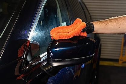 Maxshine 16" x 16" Universal Ultimate Orange Crazy Microfiber Towel (1000GSM) – Ultra-Plush, High-Absorbency Drying Cloth – Scratch-Free for Car Detailing, Cleaning & Polishing