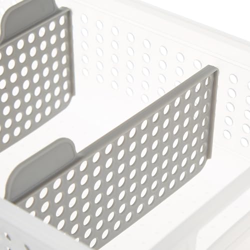 madesmart 2 Tier Bath Organizer,Undersink Storage with Sliding Drawers,for Cleaning Supplies, Pantry, Sponges,Bottles&Kitchen Essentials,Adjustable Dividers&Pull Out Sliding Baskets,Frost, (Pack of 2) - size: 2-Pack