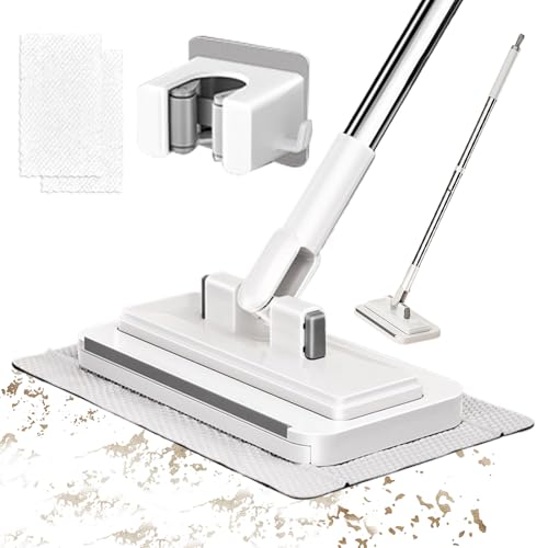 No Wash Mop - Clip Design No Touch Wet Dry Cleaning Tool, Compact Zero Touch Mini Cleaner, Portable Care Device | Home Kitchen Bathroom Living for Home Kitchen Bathroom Living - color: 110cm