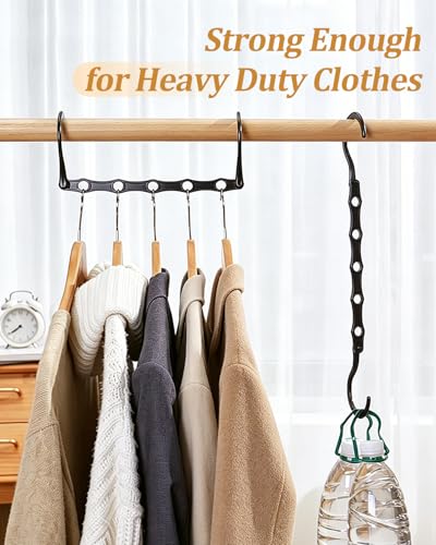 AMKUFO Hangers-Space-Saving 16 Pack Space-Saver, Plastic Magic Hangers for Small Closet Organization, Multifuctional Clothes Hangers for Closet Organizer and Storage, Small Sapce Home Essentials - size: 16 Pack
