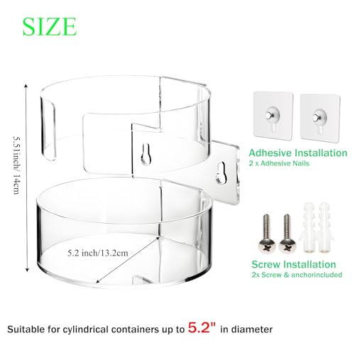 Wipes Holder for Heavy Duty Cleaning Wipes, Clear Acrylic Wall Mount Cleaning Wipes Dispenser Wall Bracket Wipes Rack for Hospital, Kitchen, Office, Garage (5.04" L x 5.31" W x 5.51" H) - size: 5.04"L x 5.31"W x 5.51"H