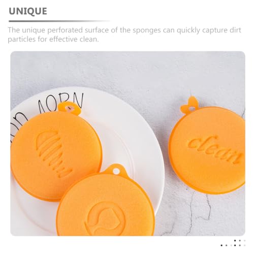 BESPORTBLE 5pcs Kitchen Cleaning Sponge Set, Dual-Sided Non-Oil Stain Dishwasher Scrub Sponges for Dishes and Pots, Compact Household Effective Cleaning Pads for Kitchen Use
