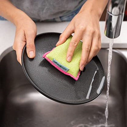 Nano Sponge Cleaning Sponges. Supersized Everyday Heavy Duty Household Kitchen and Dish Sponge. 2 Pack. 4.5 x 3 - size: 4.5x3 Inch (Pack of 2)