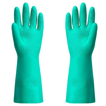 ThxToms Chemical Resistant Nitrile Gloves, Resist Household Acid, Alkali, Solvent and Oil, Latex Rubber Free, 1 Pair Small - size: Small (Pack of 1)