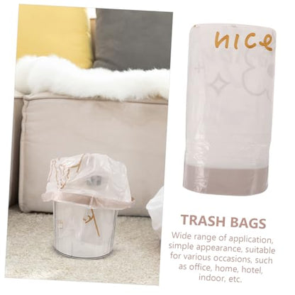 NOLITOY 60pcs Heavy Duty Kitchen Trash Bags Large Drawstring Garbage Bags Thickened for Home Office