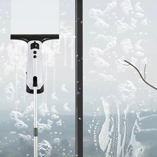 LICAEVEY Window Vacuum Cleaner Cordless, 2000Pa Suction Handheld Glass Cleaner with 280mm Wiper, 150ml Tank for Shower Car Tile Multi Face