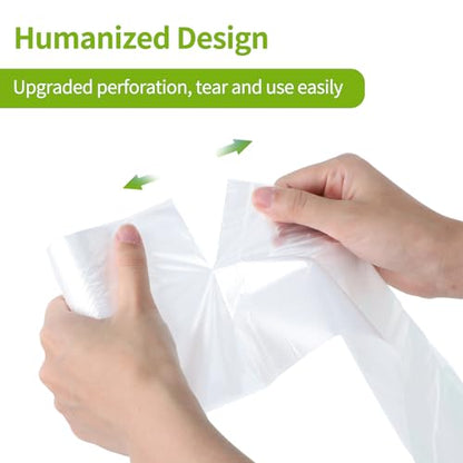 Clear 2.6 Gallon Small Trash Bags - 120 Count Bathroom Trash Bags 10L Mini Garbage Bags for Bathroom Bedroom Office Small Trash Can Liners - color: 2.6Gal-Clear-120pcs