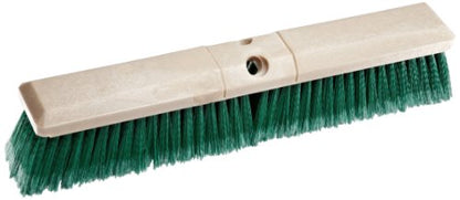 Weiler 42163 Perma-Sweep 18" Block Size, 3" Trim Length, Flagged Green Polystyrene Fill, Fine Sweeping Floor Brush - size: 18 Inch, style: Fine Sweeping