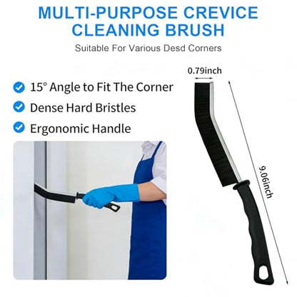 3 Pcs Crevice Cleaning Brush,Multifunctional Cleaning Brush Tool for Deep Cleaning Tight Spaces, Kitchen, Bathroom, Window Frames, Sinks, Vehicle, Faucets, Toilet,Pet Hair Removal