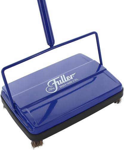 Fuller Brush 17033 Electrostatic Carpet & Floor Sweeper - 9" Cleaning Path - Lightweight - Ideal for Crumby Messes - Works On Carpets & Hard Floor Surfaces - Blue - color: Blue