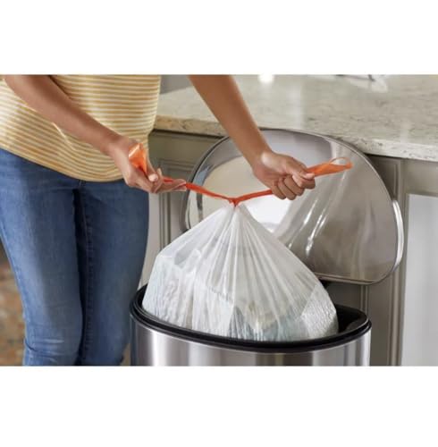 HD-Tall Kitchen trash, Drawstring Bags, 13 Gallon, Dura Force Tear-Resistant, Fresh Scent, 200 Count