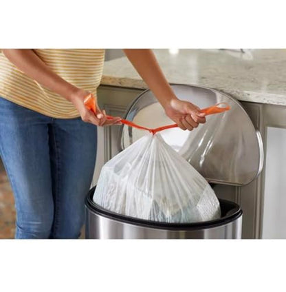 HD-Tall Kitchen trash, Drawstring Bags, 13 Gallon, Dura Force Tear-Resistant, Fresh Scent, 200 Count