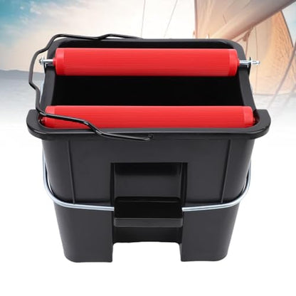 Akozon 14L Foot Pressure Pedal Spin Mop Bucket - Labor Saving Floor Cleaning System for Home and Marine Boat