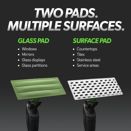 IPC Eagle Cleano 5-Foot Telescopic Window & Surface Cleaning System Integrated Water Misting Globe with Microfiber Cleaning Tool for Glass, Mirrors, Counters & Commercial Facilities - size: 5'