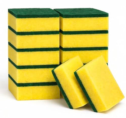 Kitchen Cleaning Sponges, 12 Pack Non-Scratch Scrubber Sponges for Dishes, Pots & Pans, Heavy Duty Multi-Purpose Dish Sponges