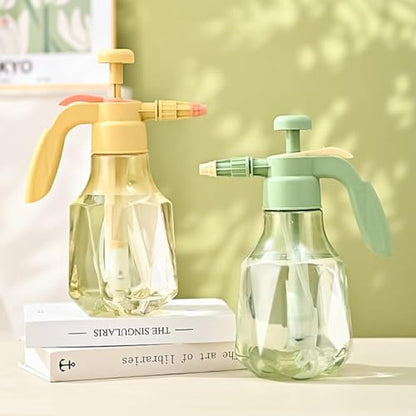 51oz Handheld Garden Pump Sprayer with Adjustable Nozzle Pressure Sprayer Hand Atomizer, Water Spray Bottle,for Home Cleaning,Garden,Car Detailing & Washing 1.2L - color: Green