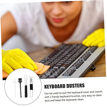 DOITOOL Mechanical Keyboard Cleaning Brush Set Keycap Puller Tool 4-Piece Kit for Computer Dust Removal and Key Cleaning Universal for Keyboards