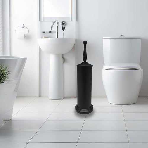 Matte BlackToilet Bowl Brush with Holder, Durable Bathroom Cleaning Tool, Modern Design for Easy Toilet Maintenance, Bathroom Cleaner Brush for Efficient Cleaning and Hygiene - color: Matte Black 2