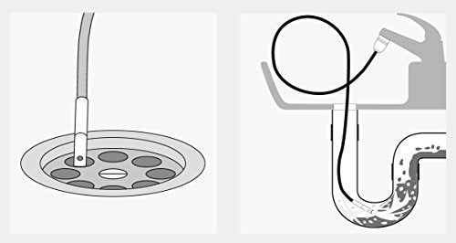 Drain Cleaner, Bathroom Clog Remover, High Pressure Pipe Cleaner, Duct Unblocker, 10ft Hose, Solid Brass Fittings