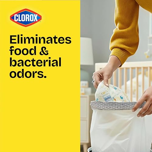 Glad Small Drawstring Trash Bags with Clorox, 4 Gal, Lemon Fresh Bleach, 34 Ct (Package May Vary) - size: 34 Count (Pack of 1)