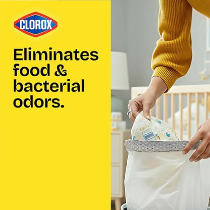 Glad Small Trash Bags 4 Gallon, Lemon Fresh Bleach Garbage Bags, Odor Resistant with Drawstring, 80 Count - size: 80 Count (Pack of 1)