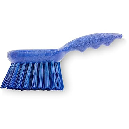 SPARTA 40541EC14 Plastic Scrub Brush, Utility Brush, Kitchen Brush With Hanging Hole For Cleaning, 8 Inches, Blue - (Pack of 1) - color: Blue