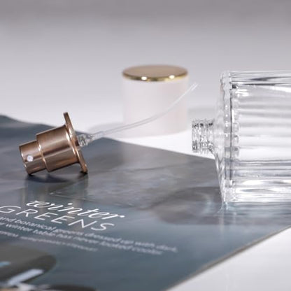 100ml/3.4 Oz Glass Spray Bottle Perfume Atomizer,Refillable Perfume Spray Bottle Perfume Bottles Empty with 3 Kinds of Perfume Dispenser (Round 100ml) - style: Round 100ml
