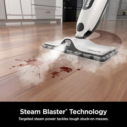 Shark SteamSpot Steam Mop with Steam Blaster Technology, 3 Steam Modes, 2 Washable Pads, XL Removable Water Tank, Lightweight, Steam Cleaner for sealed Hard Floors, Hardwood, Tile, Laminate, S2001 - style: Steam Blast Premium