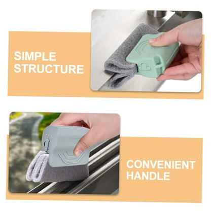 PRETYZOOM 3Pcs Window Track Cleaning Brush Set Versatile Crevice Cleaning Tools for Home Bathroom Kitchen Brushes for Sliding Door Tracks Window Grooves