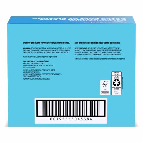 Amazon Basics Ultra-Force Tall Kitchen Drawstring Trash Bags, Classic Clean Scented, 13 Gallon, 80 Count, Pack of 1, Packaging May Vary