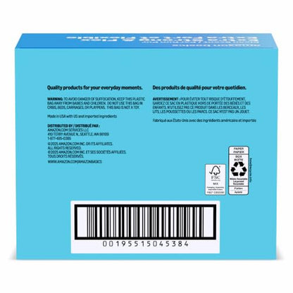 Amazon Basics Ultra-Force Tall Kitchen Drawstring Trash Bags, Classic Clean Scented, 13 Gallon, 80 Count, Pack of 1, Packaging May Vary