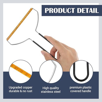 2 Pack Carpet Rake Scraper Gen Pet Hair Remover Tool Portable Reusable for Couch, Carpets, Cat Trees, Car Mats, Furniture, Clothes, Pet Houses, Dog & Cat Lint Shaver Cleaner Brush Fur Removal Tool