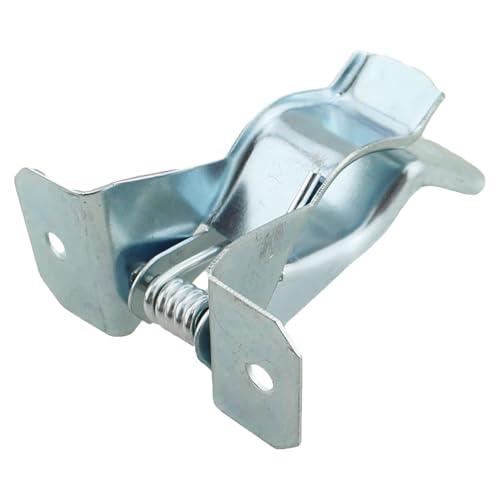 TAODAN 5PCS 2.65 Inch Silver Metal Wall Mounted Spring Clip Organiser Garage Storage Rack Broom Mop Holder Hardware Tool