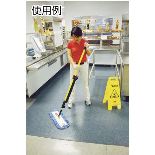 Rubbermaid Commercial Products Mop Head for Microfiber Damp Mop, 18-Inch, Blue, Heavy-Duty Single Sided Cleaning Cloth for Hardwood/Tile/Laminated Floors in Kitchen/Lobby/Office - style: Reusable Microfiber Blue - 1ct